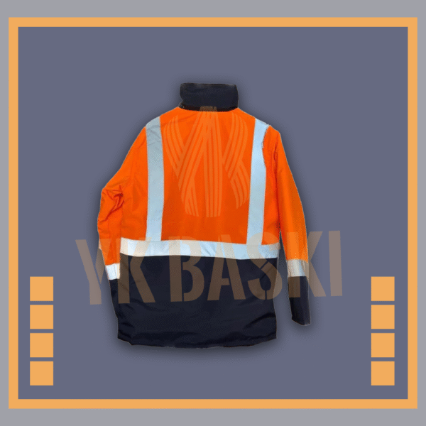 Turuncu Lacivert Yerli Parka