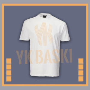 Beyaz Bisiklet Yaka T-shirt