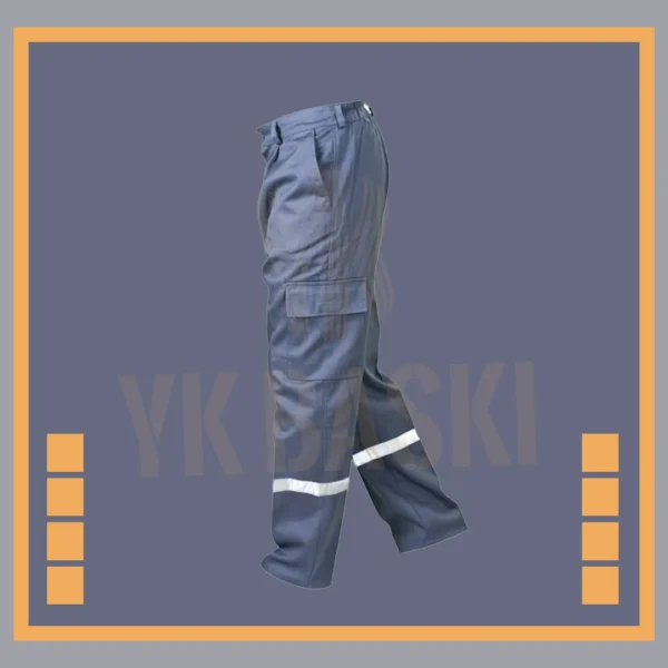 16/12 gabardin iş pantolonu, gri renk, dayanıklı, rahat ve iş güvenliği standartlarına uygun iş pantolonu
