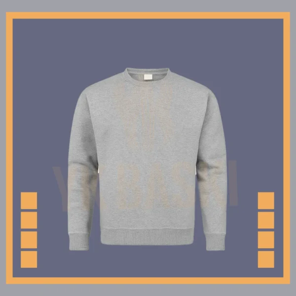 Gri Bisiklet Yaka İş Sweatshirt – Dayanıklı ve Konforlu Çalışma Üstü